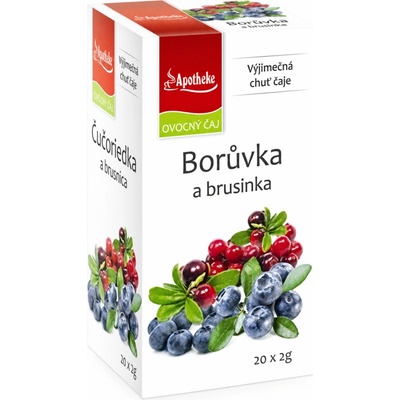Apotheke Premier Borůvka a brusinka čaj 20 x 2 g