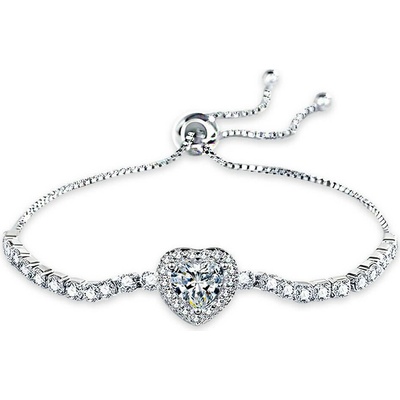 Elanis Jewel Dámský náramek srdce Sweetheart s krystaly Swarovski EJ00812
