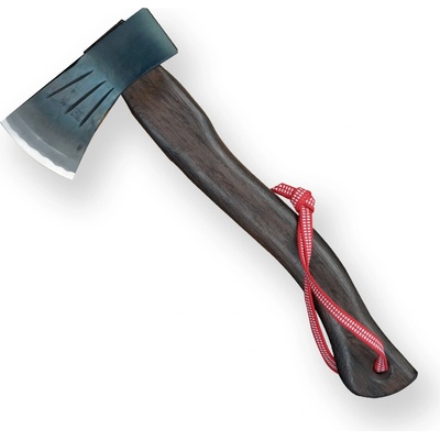Kanetsune Seki Japonská sekera Ko-Ono Warikomi/Yaki-Magari-e White oak 360 mm - hnědá-stříbrná