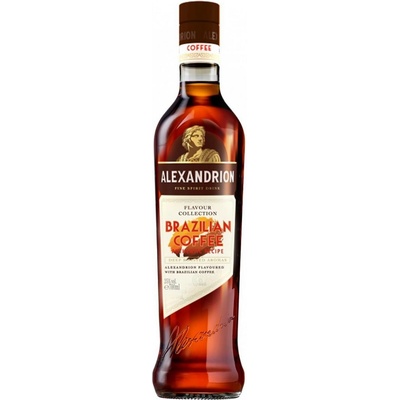 Brandy ALEXANDRION Brazilian Coffee 25% 0,7 l (holá láhev)