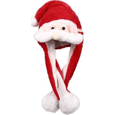 SANTA dětská svietiaca čiapka s pohyblivým fúzikom