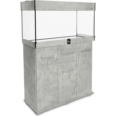 Diversa Solid LED akvarijní set rovný beton 112 l