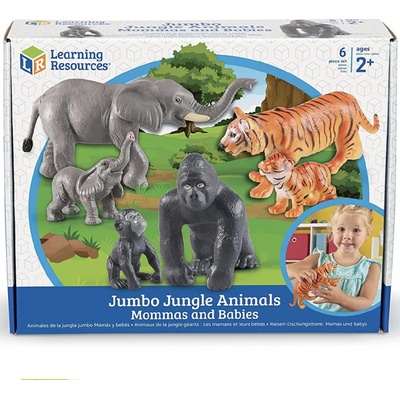 Learning Resources Jumbo Zvířátka maminky a mláďata z džungle – Hledejceny.cz