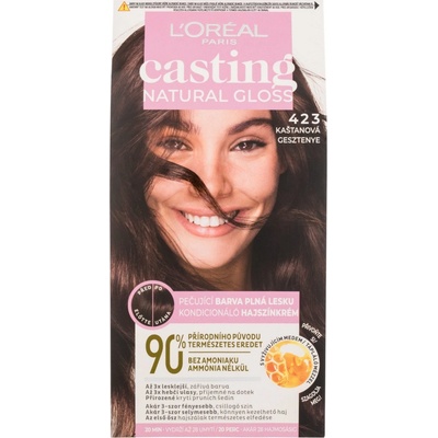 L'Oréal Casting Natural Gloss 423 Gaštanová