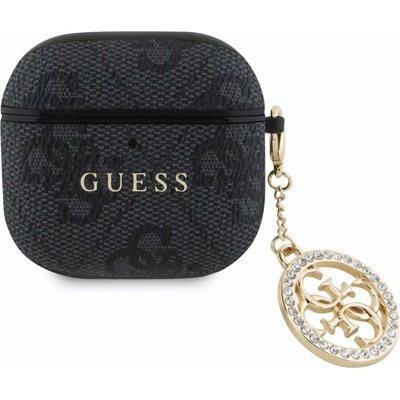 Guess 4G Script PC/PU Charm Pouzdro pro AirPods 4 GUA4P4E4CDK – Hledejceny.cz