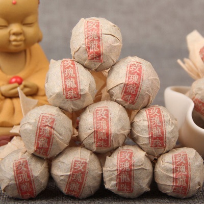 Solia 2018 Yunnan Menghai Růže voňavá dračí perla zelený puerh mini tuocha 8 g