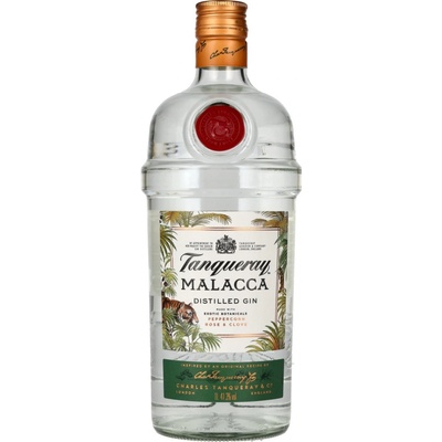 Gin Tanqueray Malacca 41,3% 1 l Le (čistá fľaša)