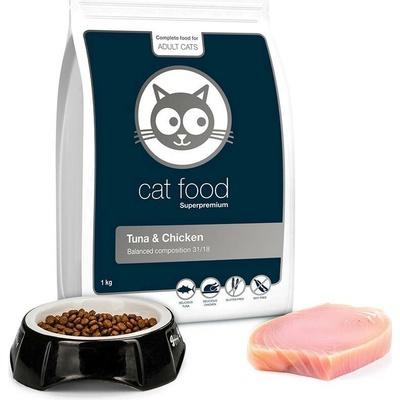 PetGourmet Superprémiové krmivo pro dospělé kočky tuňák a kuřecí 1 kg – Hledejceny.cz