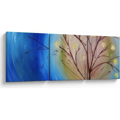 Obraz - Strom zakrývající slunce, třídílný 90x30 cm