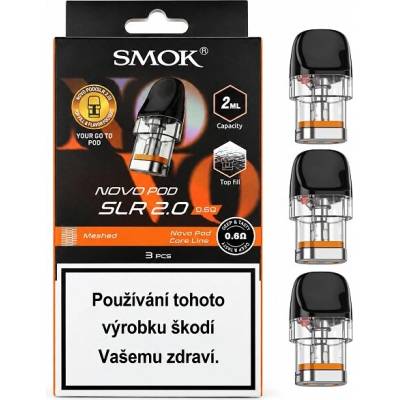 SMOK Novo SLR 2.0 Pod Meshed 0,6ohm 2ml 3ks