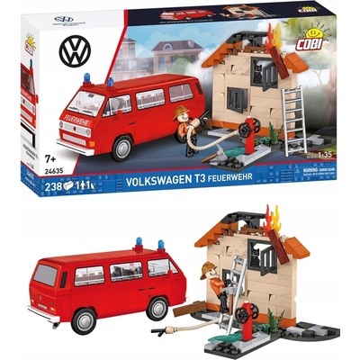 Cobi 24635 Volkswagen T3 Hasiči, 1:35, 238 k, 2 f