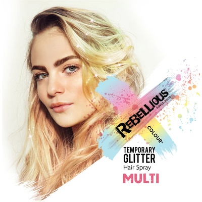 PaintGlow Třpytky na vlasy ve spreji | Multimix, 125 ml