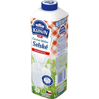 Mlékárna Kunín Selské čerstvé mléko 1 l