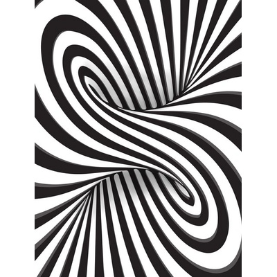 Preinterier Fototapeta panel - PL0358 - 3D - Čiernobiely tunel vlies - 206cm x 275cm
