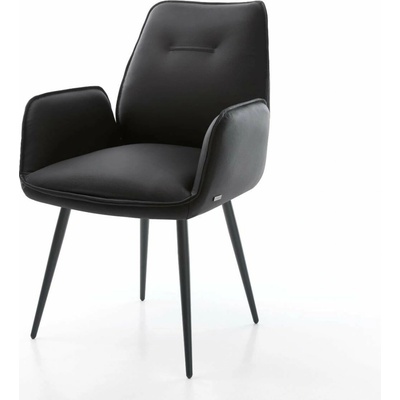 Delife Zoa-Flex pravá kůže černá křížová podnož zúžená černá taštičkové pružiny