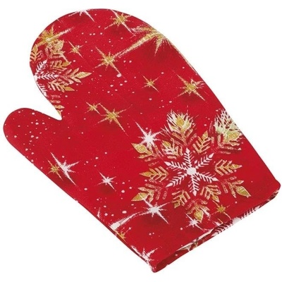 Bellatex chňapka Vianoce CH/114 vianočné gule zlaté 28x18 cm