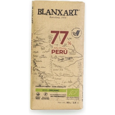 Blanxart Premium Organic Peru BIO 77% 80 g