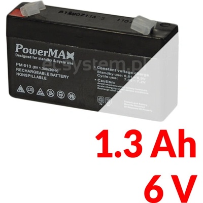 MaxBat PM 613 PowerMax 1,3Ah 6V