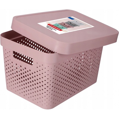 CURVER Úložný box s víkem Infinity 17 l ružová