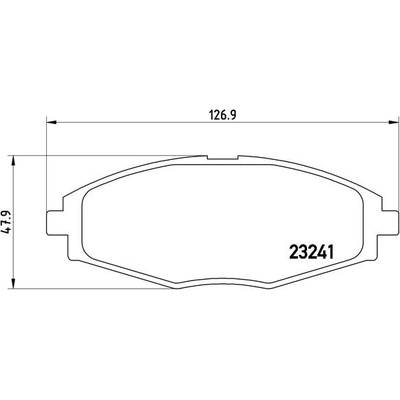 BREMBO Sada brzdových platničiek kotúčovej brzdy P15006