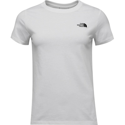 The North Face Dámske tričko W S/S SIMPLE DOME SLIM TEE biela čierna
