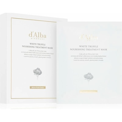 d'Alba White Truffle Nourishing Treatment Mask intenzivně hydratační pleťová maska se zklidňujícím účinkem 5 x 25 ml