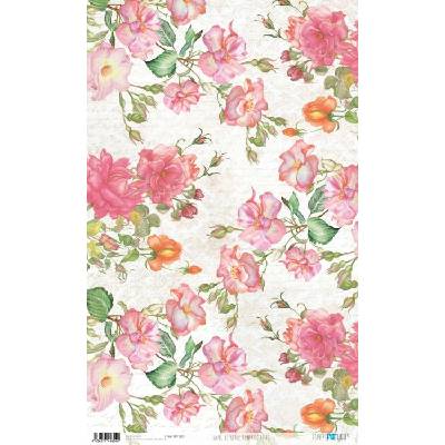 Rýžový papír 54x33 ROMANTIC ROSES - Rice Paper 54x33 ROMANTIC ROSES