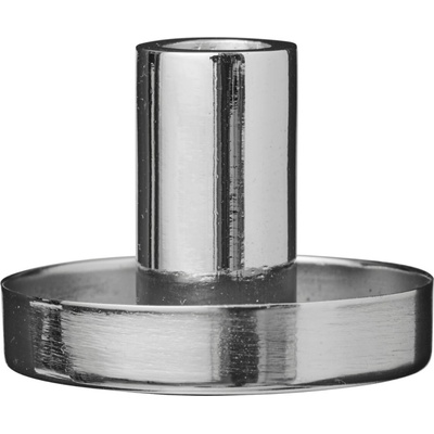 Ib Laursen Kovový svícen Silver Ø 5,4 cm