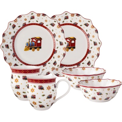 Villeroy & Boch Raňajkový set pre dvoch Lokomotíva Toy's Delight 6 ks