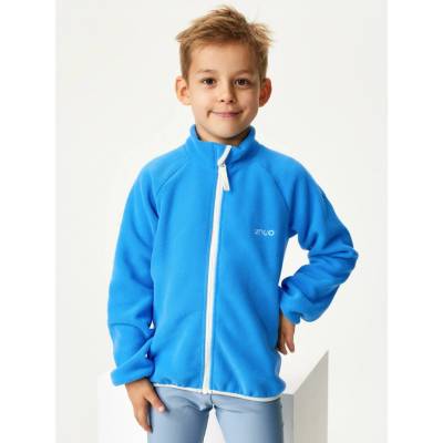 Unuo Fleece Hoodie modrá bílá