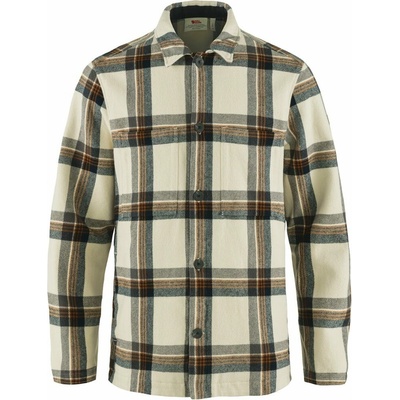 Fjällräven Singi flanelová vrchná košeľa chalk white/dark navy