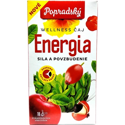 Popradský Wellness čaj Energia sila a povzbudenie 36 g