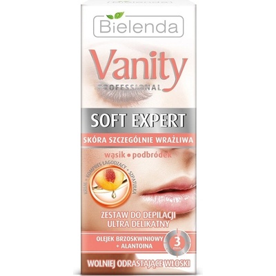 Bielenda Vanity Soft Expert depilační krém na obličej Apricot Oil + Allantoin 15 ml