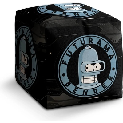 Sablio Taburet Cube Futurama Bender Technology: 40x40x40 cm
