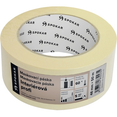 Spokar Profi Maskovací páska interiérová 48 mm x 50 m – Hledejceny.cz
