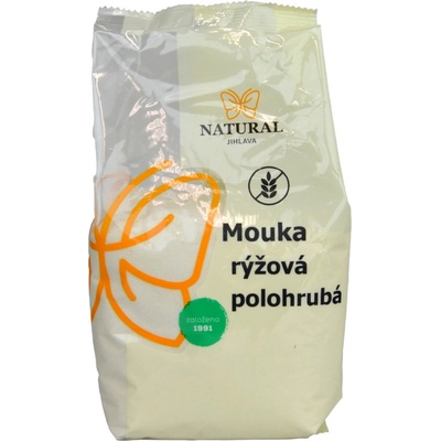 Natural Jihlava Rýžová mouka polohrubá 0,5 kg