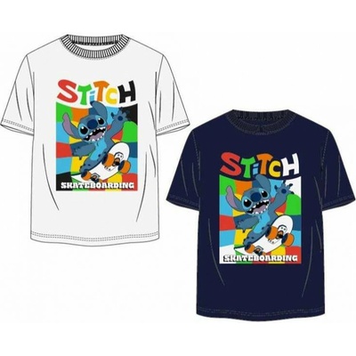 Setino chlapčenské tričko Stitch biele