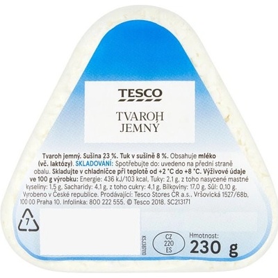 Tesco Tvaroh jemný 230 g