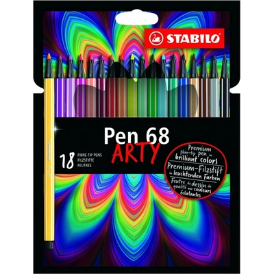 Stabilo Pen 68 Arty sada 18 ks v kartonovém pouzdru