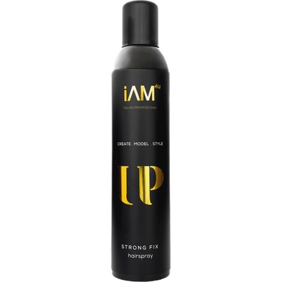 iAM4u Strong Fix Hairspray 300 ml – profesionálny lak na vlasy so silnou fixáciou pre dlhotrvajúci tvar a objem
