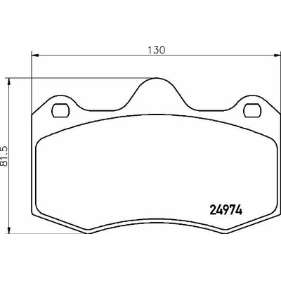 BREMBO Súprava brzdových doštičiek P 85 134