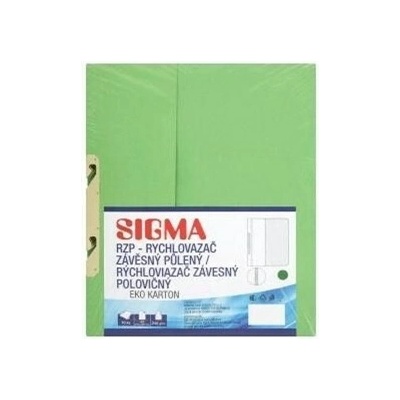 SIGMA Dosky - rýchloviazač závesný polený RZP zelené 10 ks