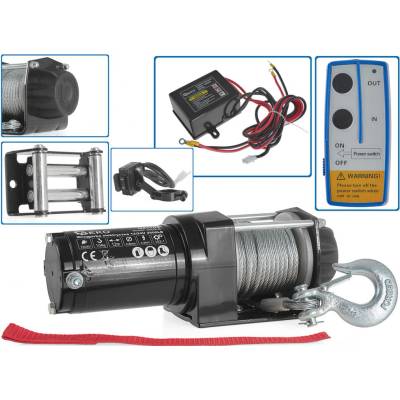 GEKO G81702 Elektrický lanový navijak 12V 2500LB, 1134kg