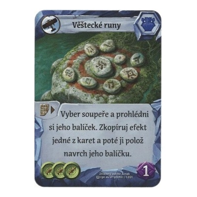Mindok Ztracený ostrov Arnak promo karta Věštecké runy