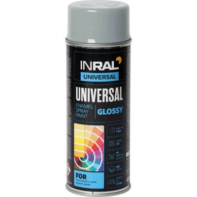 TEGRA INRAL univerzálny email v spreji 400 ml – sivostrieborná (RAL 7001)