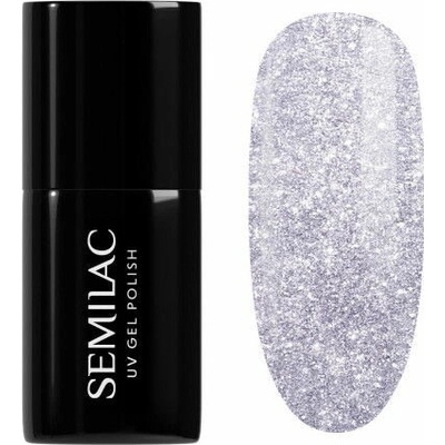 Semilac - gel lak 461 Hollywood Silver 7ml Silver