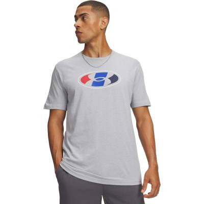 Under Armour M Lockertag Nov SS Sivá Mix