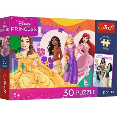 TREFL Premium Plus Kids Disney Princess Priateľstvo 30 dielov