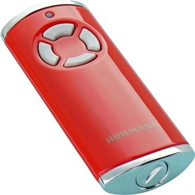 HORMANN HSS 4 BS 436756 - bezpečnostný diaľkový ovládač pohonu brány a vrát, 4-kanálový 868 MHz BiSecur, lesklý červený HSS-4-BS_436756