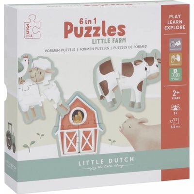 Little Dutch Puzzle 6v1 Farma